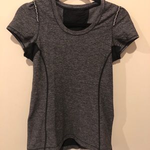 Lululemon Grey Short sleeve crew neck